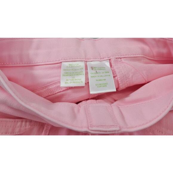 Lilly Pulitzer Pink South Ocean High Rise Skinny Jeans 00 Fringe Hem - Picture 9 of 10